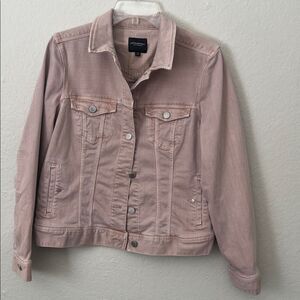 NWOT Liverpool  Blush Pink Denim Jacket in SIze M